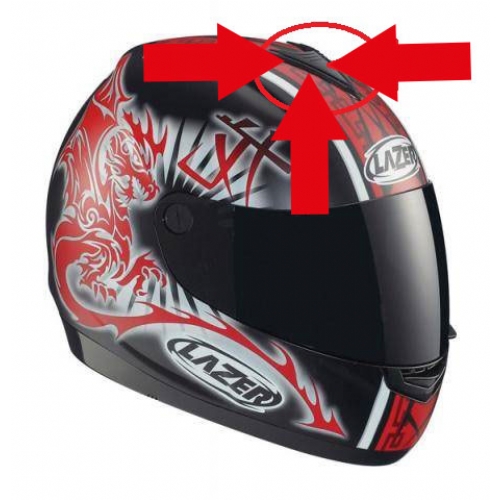 LAZER VERTIGO KASK TEPE HAVALANDIRMASI