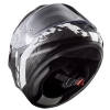 LS2 STREAM EVO HYPE SYAH-BEYAZ-TITANIUM KASK