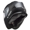 LS2 STORM 2 MAT SYAH KASK