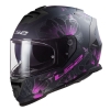 LS2 STORM 2 BURST MAT SYAH-PEMBE KASK