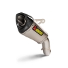 AKRAPOVIC S-K9SO7-ASZT KAWASAKI Z900 (20-24) SLIP-ON LINE (TITANIUM) EGZOZ